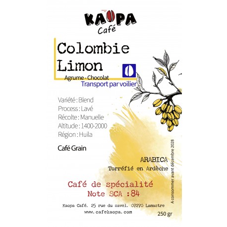 café de colombie Limon