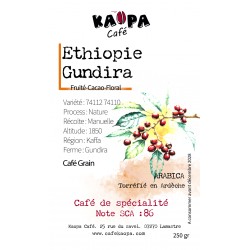 Café Éthiopie Gundira Shela Kaffa Nature - Kaopa Café